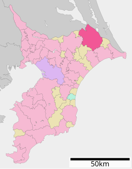 Lokasi Katori di Prefektur Chiba