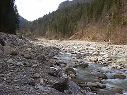 Le Chirel, la rivière coulant dans le Diemtigtal.