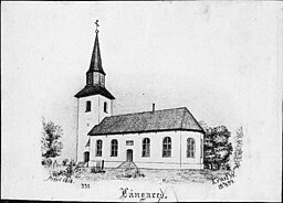 Kyrkan på teckning från 1894.