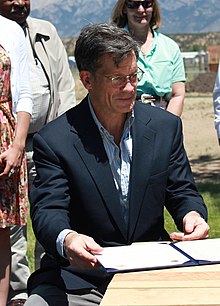 Louis Bacon donating Historic Conservation Easement in Sangre de Cristo Mountains, In June 2012.jpg