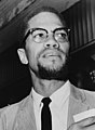 Malcolm X, militant du Mouvement des droits civiques américain.