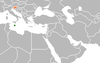 Location map for Malta and Slovenia.