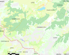 Mapa obce Casamaccioli