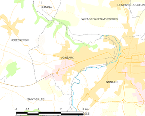 Poziția localității Agneaux