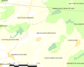 Poziția localității Neuville-en-Verdunois