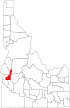 Map of Idaho highlighting Gem County.svg