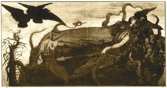 File:Margaret Fernie Eaton, Brunhilde Asleep, pyrography, 1902.tif