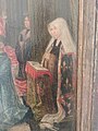Mass of St Gregory, detail of the praying woman (a French queen/nobility depicted in a Marian way?)
