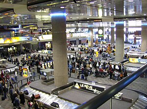 Baggage claim area in Terminal 1 of McCarran I...