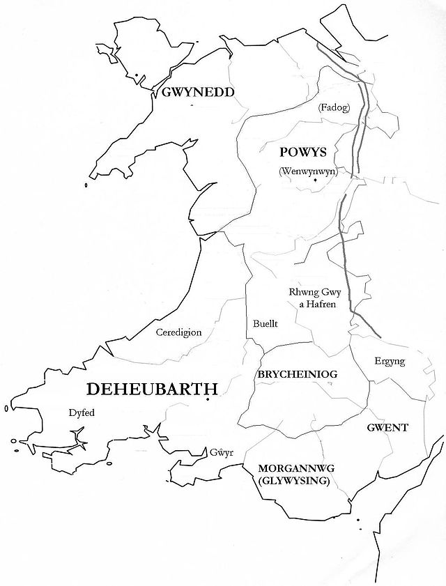 Localização de Teyrnas Powys