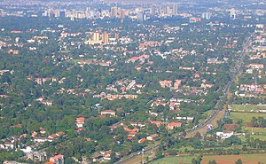 An aerial of the Kenyan capital, Nairobi.