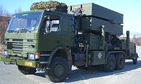 Noorse militaire Scania P113H 310 met NASAMS lanceerinstallatie