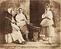 دختران ماهی‌فروش نیوهاون با سبد ماهیگیری (بین سال‌های ۱۸۴۳ و ۱۸۴۷)