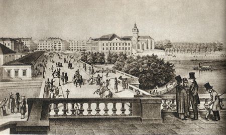 Norrbro på 1840-talet