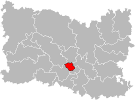 Situation of the canton of Nogent-sur-Oise in the department of Oise