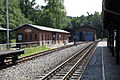 Lokschuppen, Kohleschuppen und Wirtschaftsgebäude im Bahnhof Bertsdorf