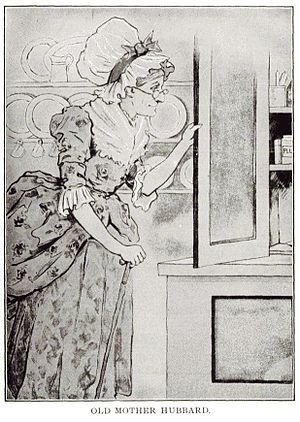Illustration of Old Mother Hubbard, from a 192...