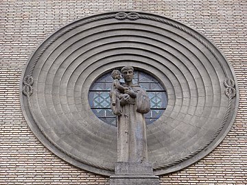 Detalle de San Antonio de Padua, de Áureo Rebolé.