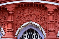 Terracotta decoration at Panchamukhi Shiva temple.