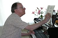 Peter Katin at home in Bexhill-on-Sea\n13 May 2006