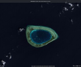 Image satellite du banc Northeast Investigator prise par Sentinel-2 en 2022.