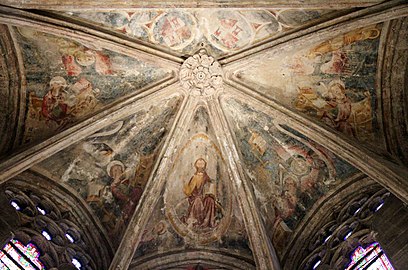 Fresque du Christ tétramorphe de la chapelle rayonnante axiale.
