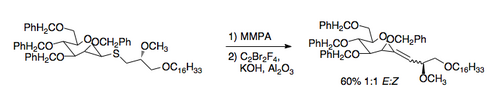 Scheme 7. Ramberg–Backlund reaction to synthesize C-nucleoside.