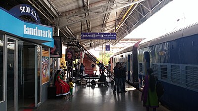 A railway Station set inside Ramoji Film City, which was used in the movie, चेन्नई एक्सप्रेस
