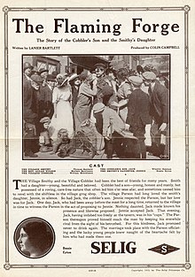 Description de l'image Release flier for THE FLAMING FORGE, 1913.jpg.