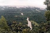 Rio Moa, um dos rios que passam pelo parque.