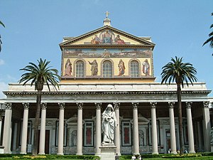 The Basilica of San Paolo fuori le Mura.