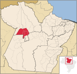 Regione metropolitana di Santarém – Mappa