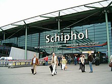 Stacidomo kaj flughaveno Schiphol Airport