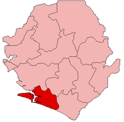 Location of Bonthe District