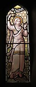 Painted glass window in St Lawrence's Church, North Hinksey.