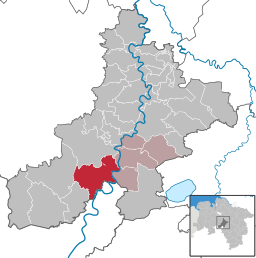 Läget för kommunen Stolzenau i Landkreis Nienburg/Weser