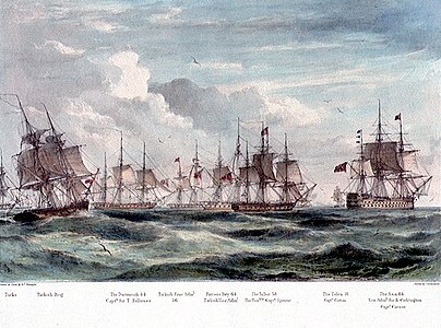עימות בין הצי האנגלי והטורקי