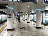 翻新後月台（2018年8月11日）