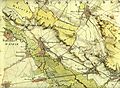 Franse kaart van Bergheim en omgeving door Tranchot, begin 19e eeuw