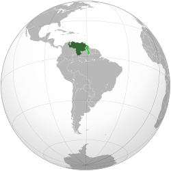 Venezuela (orthographic projection)