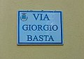 Street sign in Brindisi Montagna