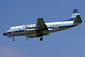 En British Midland Airways Viscount, 1978