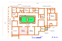 Plan de la maison à son apogée monumental