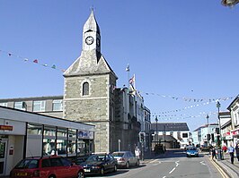 De klokkentoren van Wadebridge