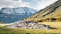 Wasserscheide – Landschaftsinstallation am Flexenpass