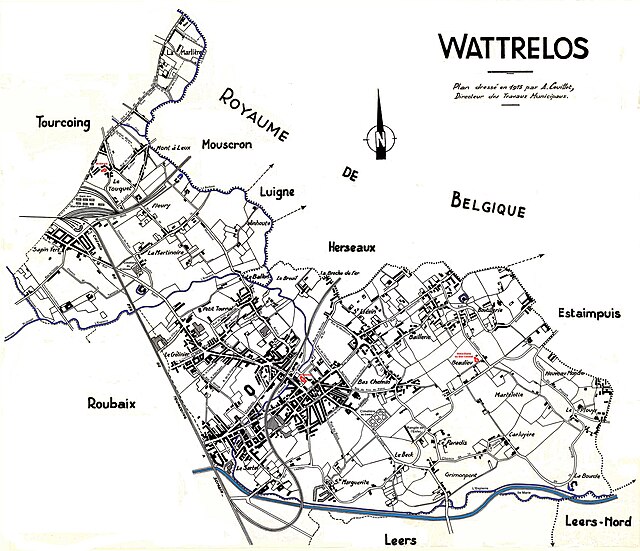 Wattrelos en 1913.