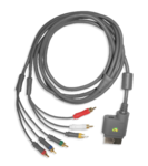 Official Xbox 360 Component (YPBPR)/Composite video cable.