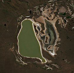 Jezero ze satelitu Sentinel 2 (2021)