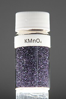 Vial with potassium permanganate