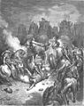 Падение Антиоха с колесницы (2Мак.9:1-9). Гравюра Гюстава Доре